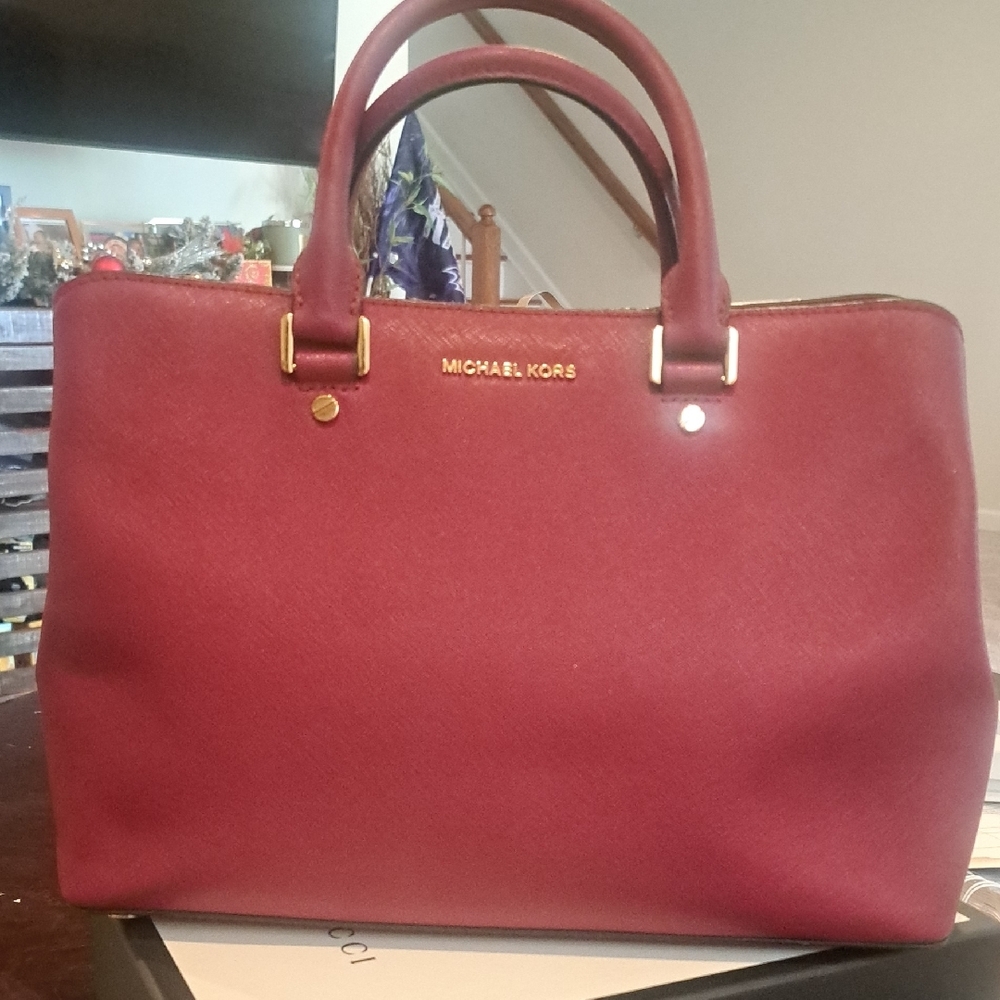 Michael Kors Red Tote Bag